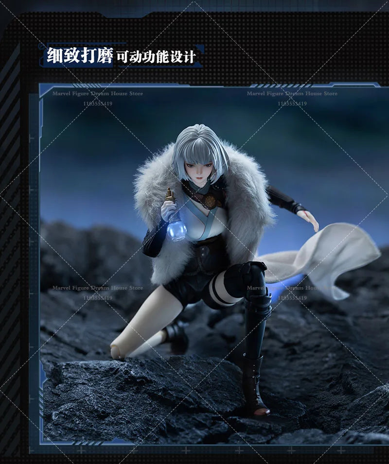 In Stock GONG 1/8 Scale Bai Yuekui Apocalypse Fantasy Theme Anime About 21.5CM Full Set Action Figure Female Soldier Toys