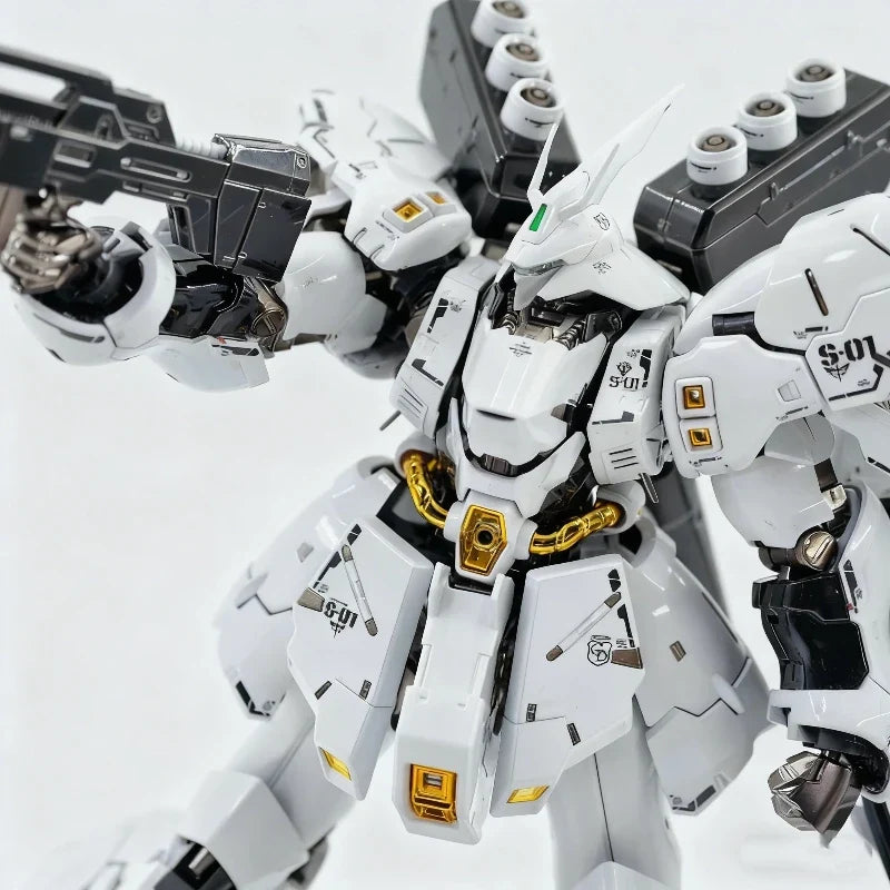 RG 1/144 MSN-04 Sazabi White Star Version Assembly Model Kit Action Figures With Decals Collectable Mecha Toy Desk Deco Boy Gift