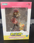 In Stock Original Kotobukiya Pokémon Figure Series Pokemon Serena Fennekin 20CM Anime Cute Statue Figure Gift