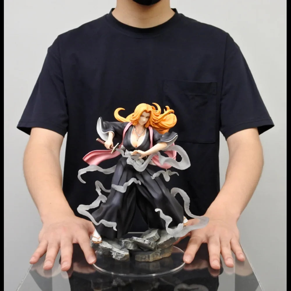 100% Original in Stock MegaHouse G.E.M. Bleach Matsumoto Rangiku Arrancar Hen Anime Figure Collection Series Garage Kit