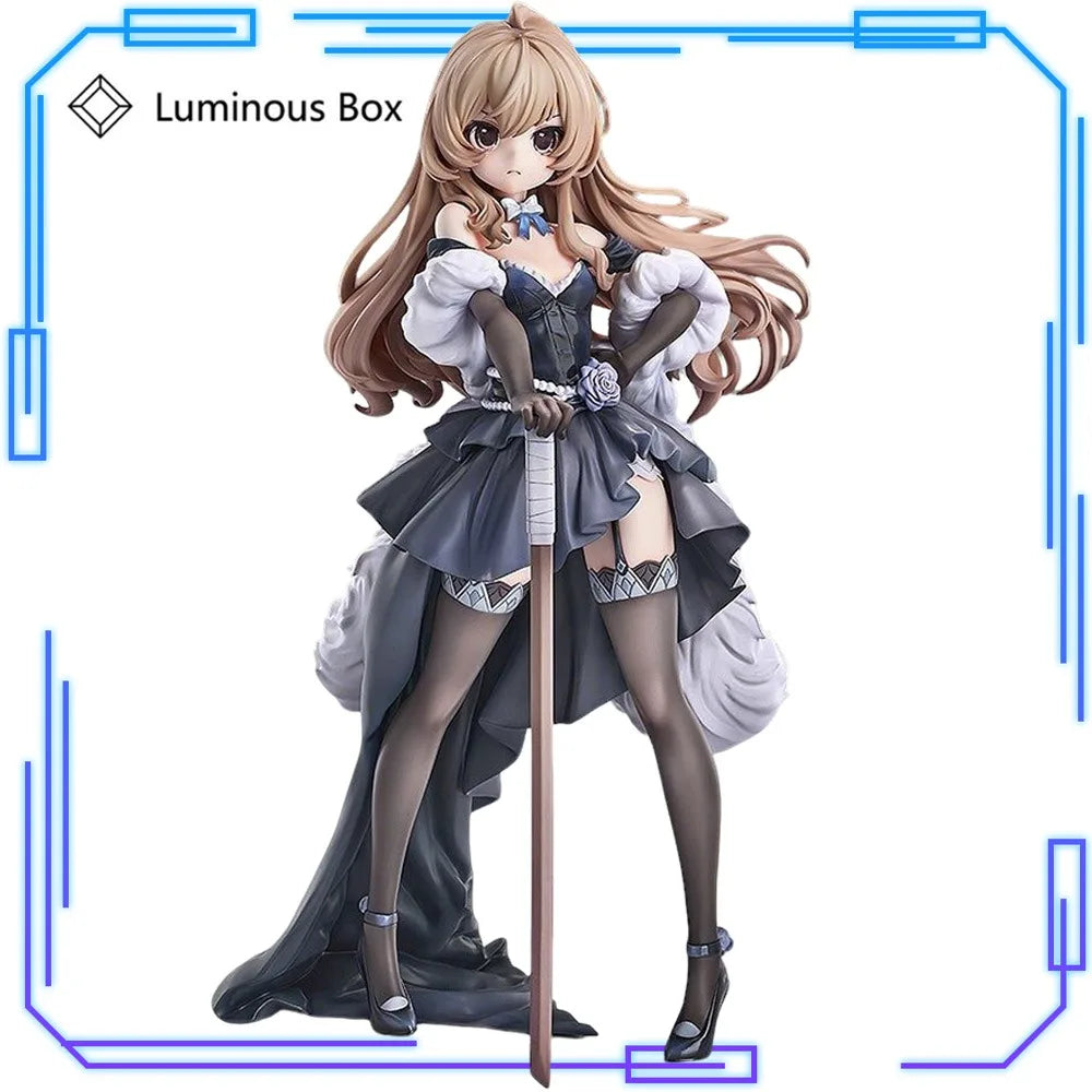 Auf Lager Leuchtbox Original Echt Toradora! Aisaka Taiga 1/7 Kleid Ver. 23cm Anime Mädchen Sammlerstück Modell Spielzeug Figuren Geschenk