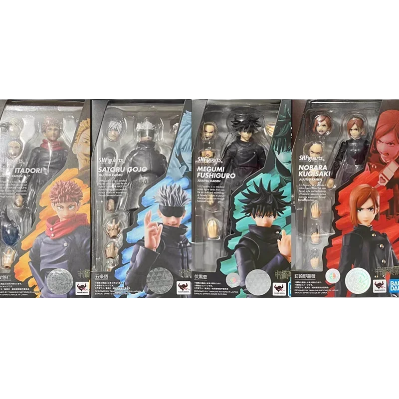 In Stock BANDAI Original S.H.Figuarts SHF Jujutsu Kaisen 0 Theater Edition Gojo Fushiguro Megumi Itadori Yuji Nobara Geto Suguru