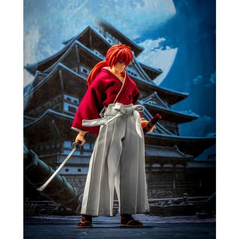Dasin/Great Toys/GT Rurouni Kenshin Himura Sagara Sanosuke Shishio Makoto SHF 1/12 16cm/6 inch PVC Action Figure Model In Stock