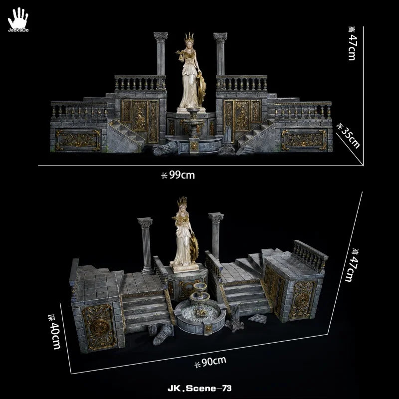 In Stock JacksDo Saint Seiya Athena Idol Scene Platform Resin Statue Accessories Animation Peripheral Gift