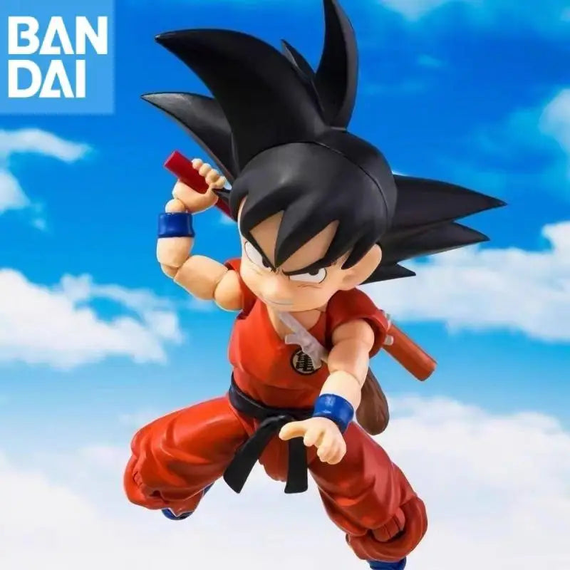 BANDAI DRAGON BALL TAMASHII NATIONS STORE S.H.Figuarts Son Goku INNOCENT CHALLENGER Action Figure Model Collector Figurine Toys