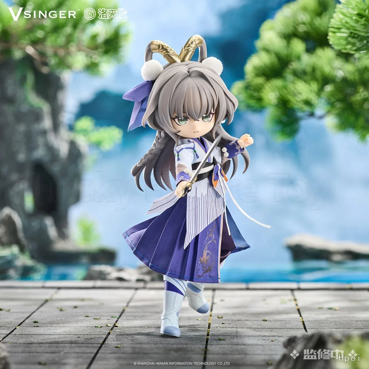 【In Stock】VSINGER Q-version Humanoid Vsinger Luo Tianyi 1/12 Scale Action Figure Toys