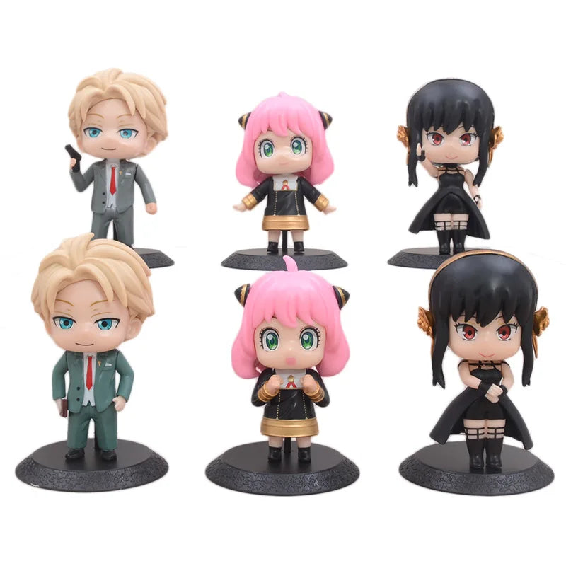 SPYxFAMILY PVC Action Figures: 1pc Random Color 10cm Q Version Spy Toys for Home Play - 6 Characters Available