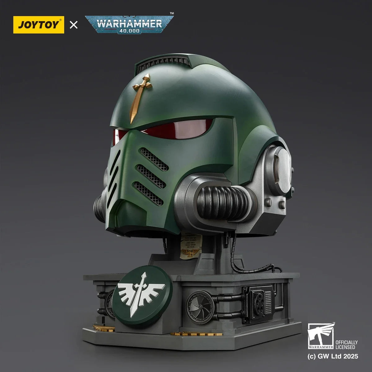 JOYTOY Warhammer 40K Dark Angels MkX Helmet Display Stand Set Action Figure  Wear Toys Titus Model Ultramarines Collection