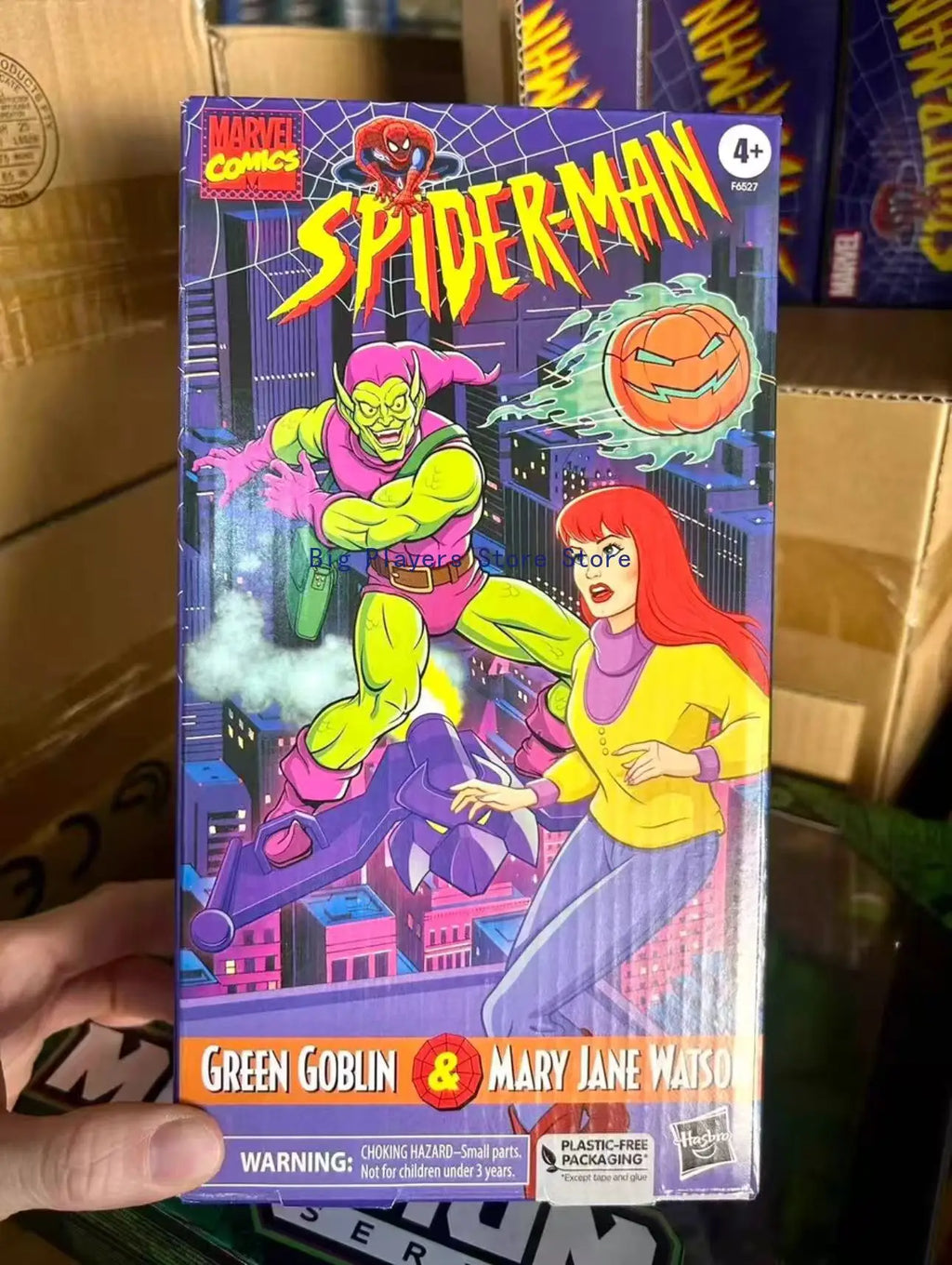 Hasbro Marvel Legends Green Goblin Mary Jane Retro Video Tape Series Doppelpack 6-Zoll-Actionfigur
