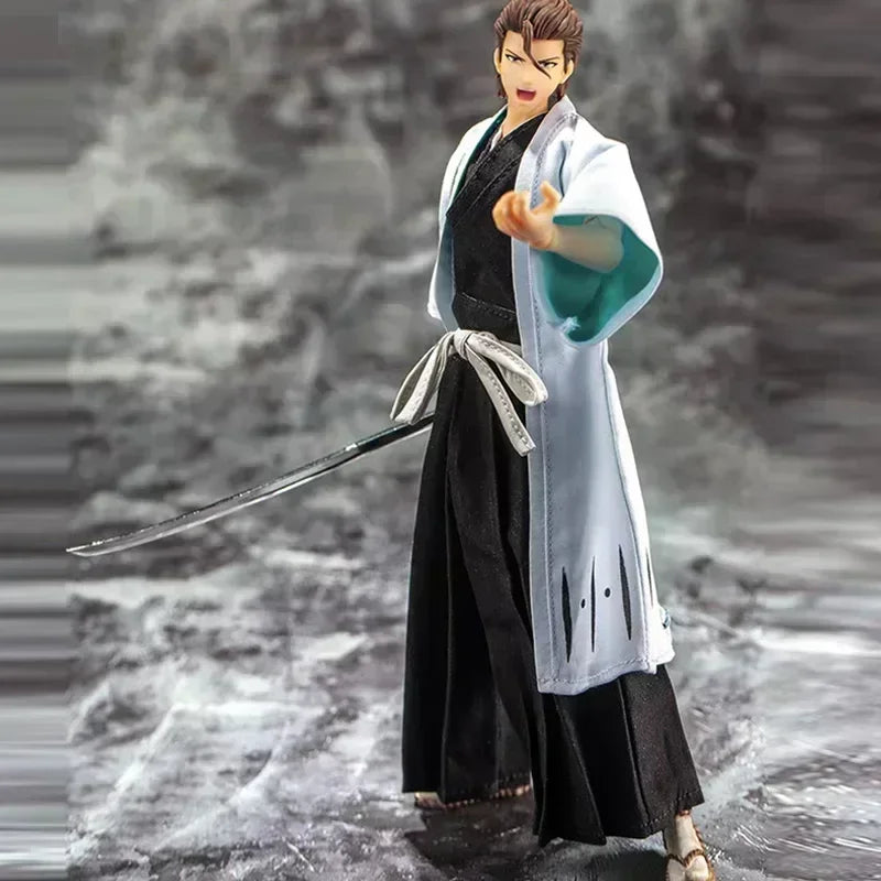 Dasin/Great Toys/GT Bleach Kurosaki Ichigo Aizen Sousuke Ukitake Jushiro Ichimaru Gin 18cm/7inch 1/10 SHF Action Figure