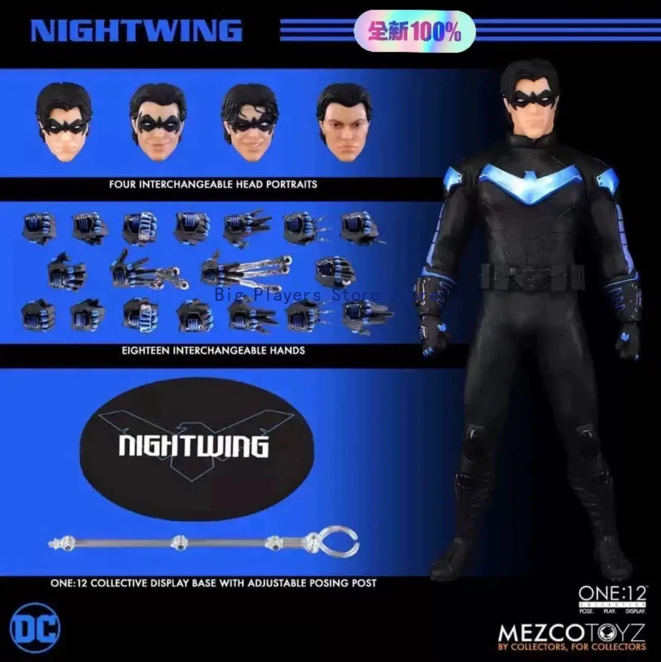 MEZCO Ant ONE:12 Batman Animation Nightwing Nightwing Actionfigur