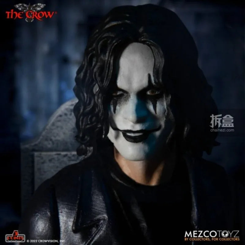 MEZCO TOYZ Original 5-point Series Crow Eric Li Guohao 1:12 Scale Biphasic Body Horror Action Joint Mobility Figure Model Toys