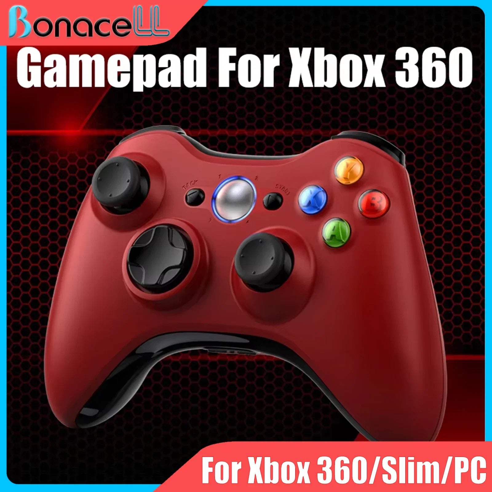 Gamepad For Xbox 360/Slim/Window 7/8/10 2.4G Wireless Controller Gaming Joystick 6-Axis Gyro Dual Vibration Game Remote Control