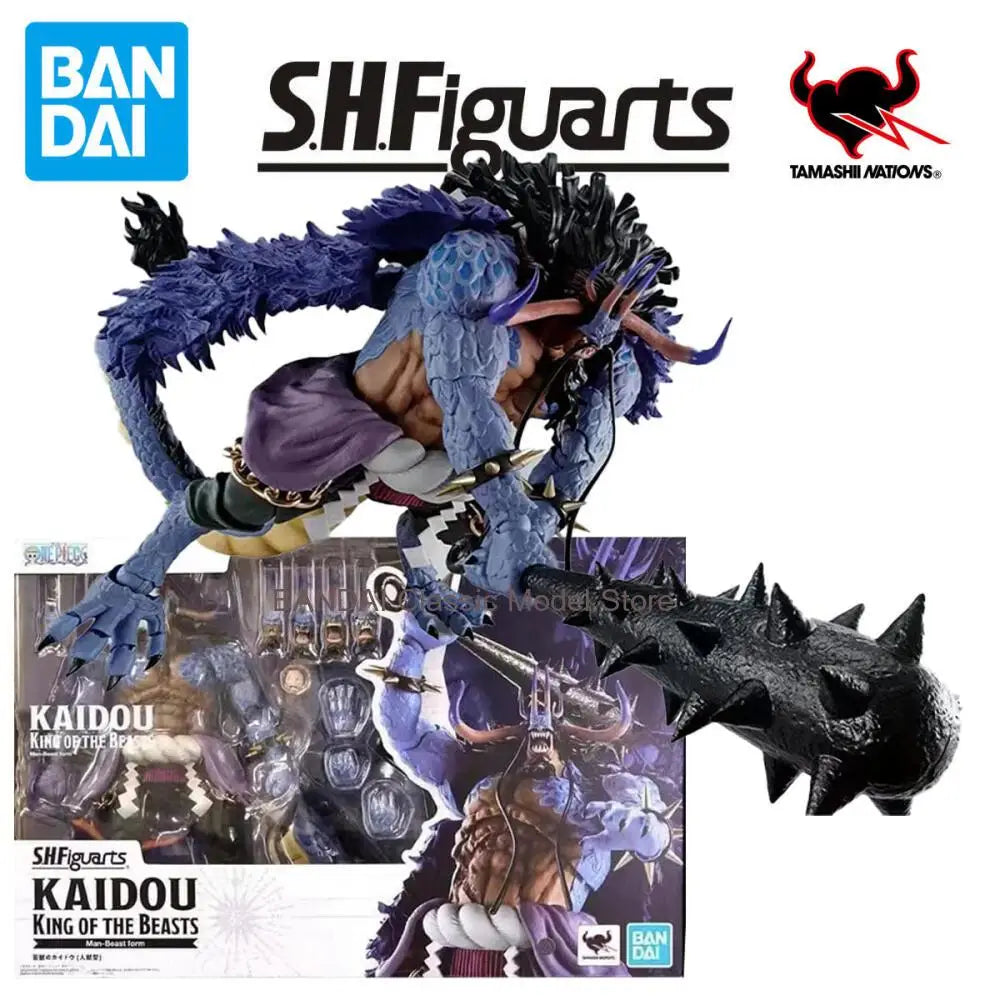 100% Original Bandai S.H.Figuarts SHF Kaido Of The Beasts Human Beast Form Kaidou In Stock Anime Action Collection Figures Toys
