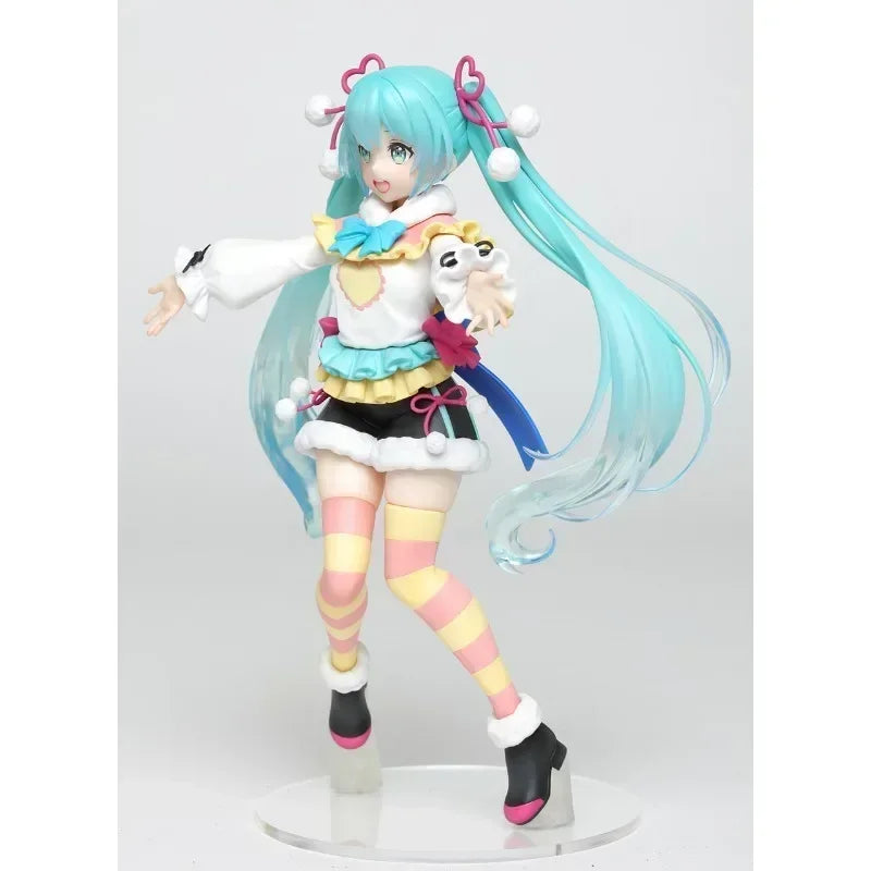 In Stock Original TAITO Hatsune  Toy Figure Winter Image Anime Figure Movable Model Collection Toy Gift Collection Ornaments