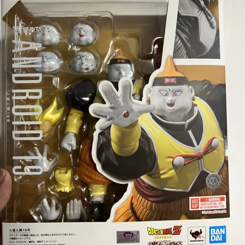 Original Bandai S.H.Figuarts SHF Dragon Ball Z Android 19 Anime Actionfigur Modell Spielzeug