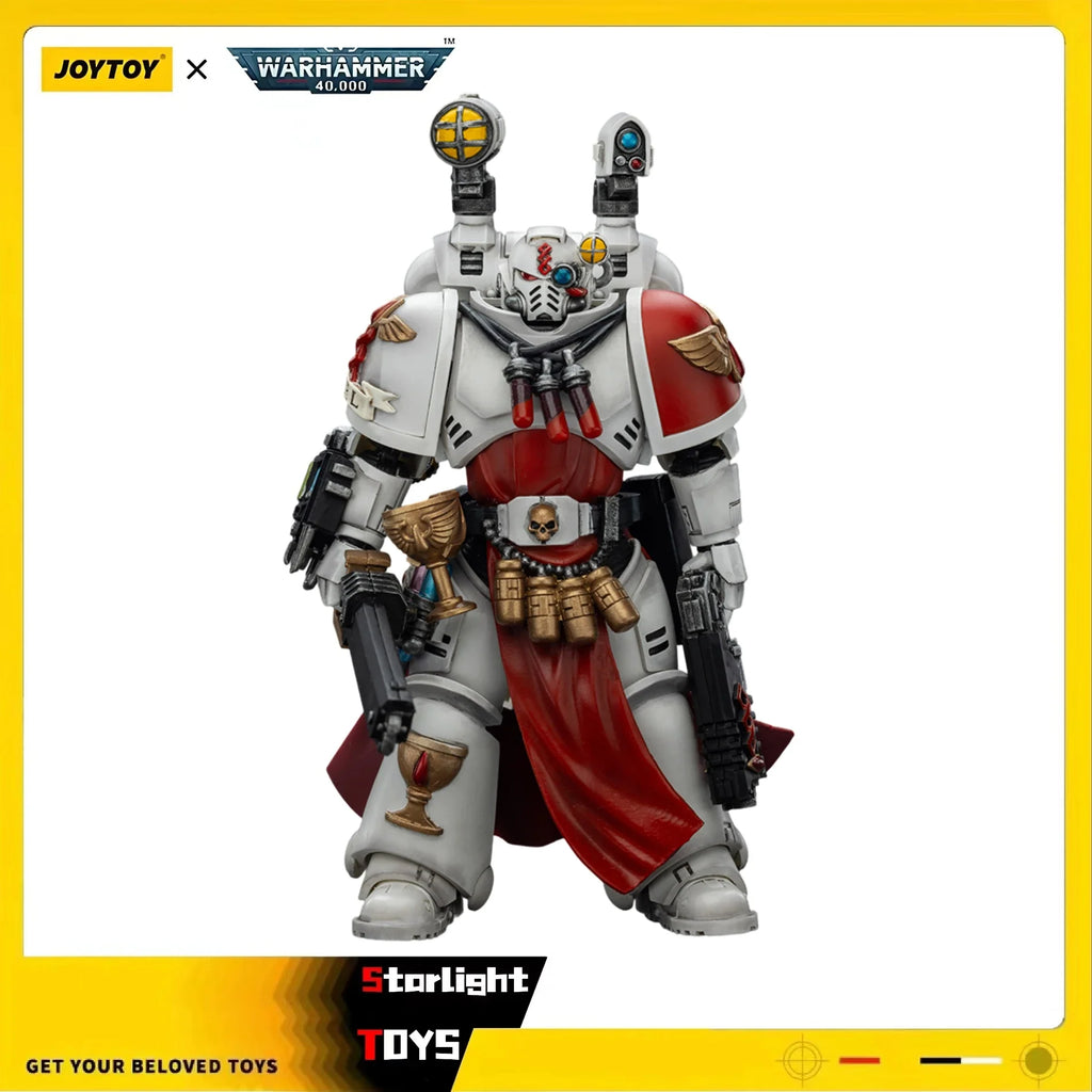 JOYTOY 1/18 Action Figure Warhammer 40K Blood Angels Sanguinary Priest with Heavy Bolt Pistol Chainsword Narthecium