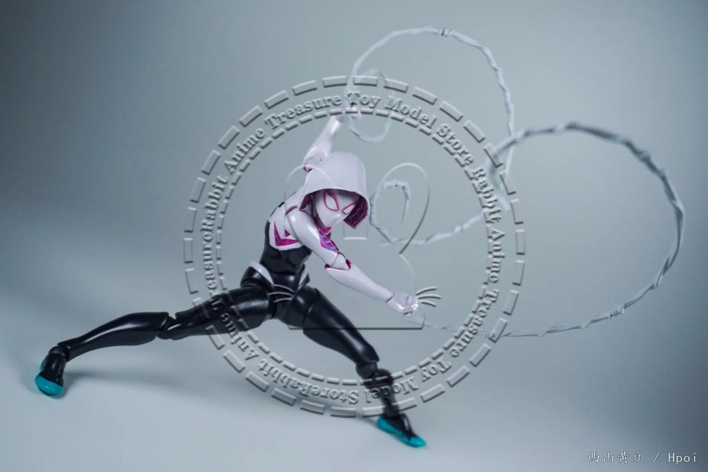 In Stock Original Genuine Kaiyodo Figure Amazing Yamaguchi 004 Spider-Gwen Marvel Articulated Collectible Toy Gift