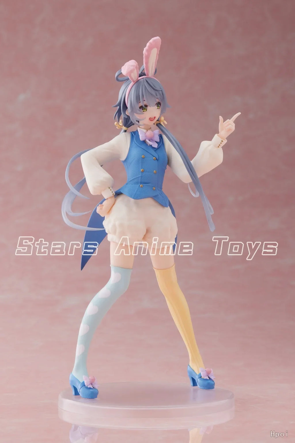 Original TAITO Vsinger Easter 18cm Luo Tianyi Rabbit Ears Doll Anime Figures Model