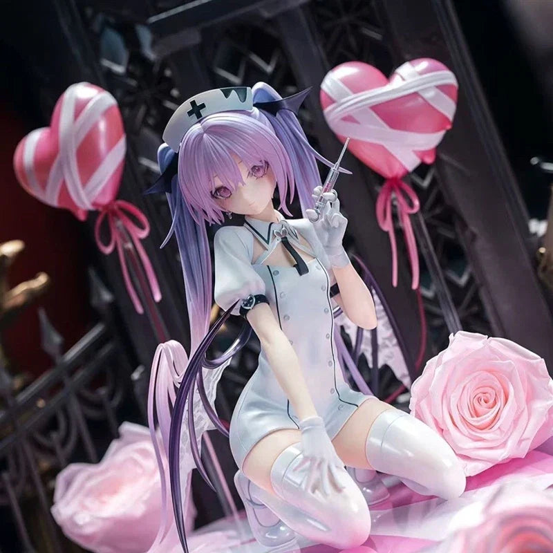 Nurse Uniform Eve Figure Sweet Toxic Little Devil Beautiful Girl Game Anime Figures Models Collection Desk Ornament Doll Toy