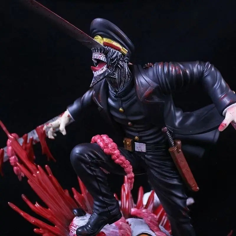 Anime Chainsaw Man Denji Figures Vs Samurai Swor Action Figures 35cm Pvc Figurine Model Collection Toys For Children Doll Gifts