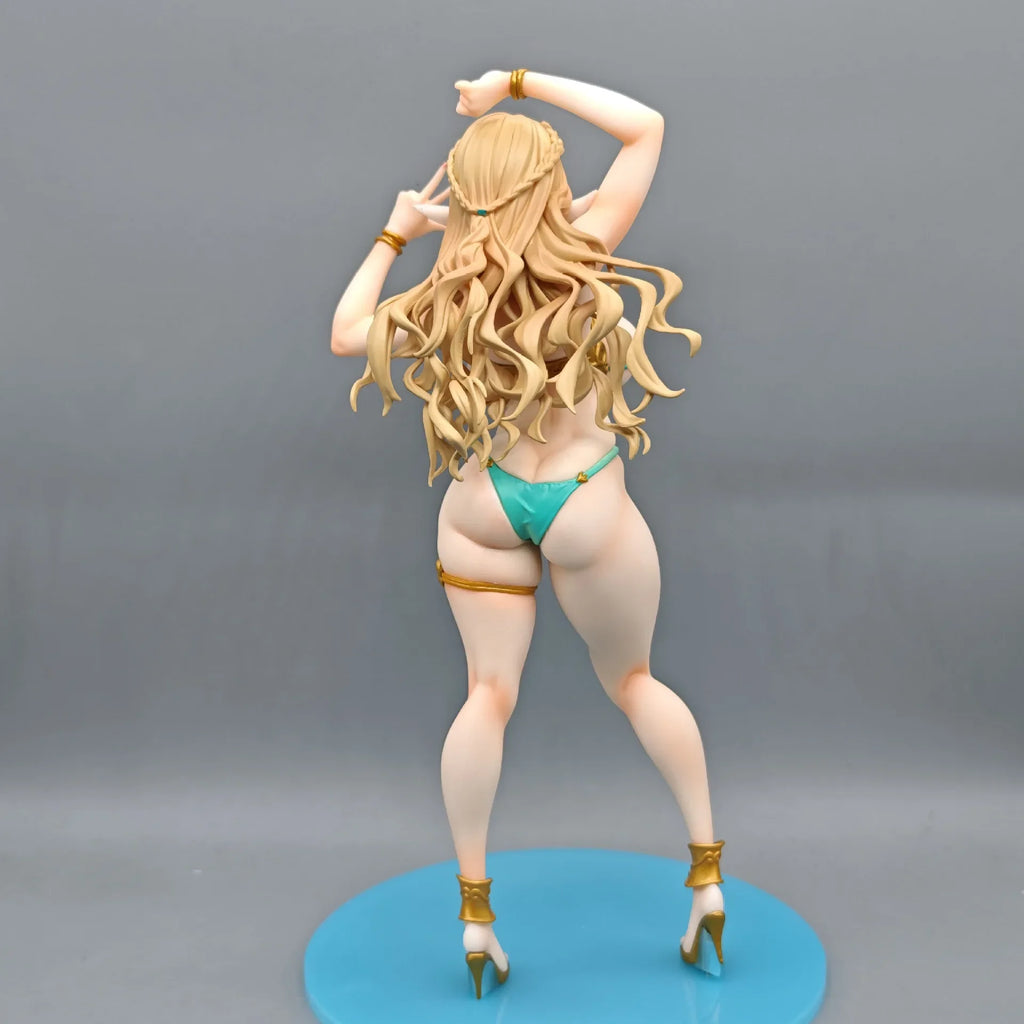 The Eighth Villager Anime Figure Cecil Swimming Circle Figurine The Beautiful Girl Elf Village Statue Model Collection Toys Gift