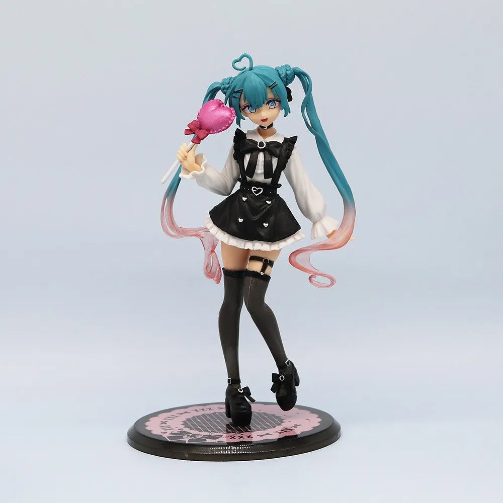 20cm Anime Figure Fashion Hatsune Miku Subclture Extraordinary Fashion Model Toy Collection Action Figure 20CM Kawayi Gift PVC
