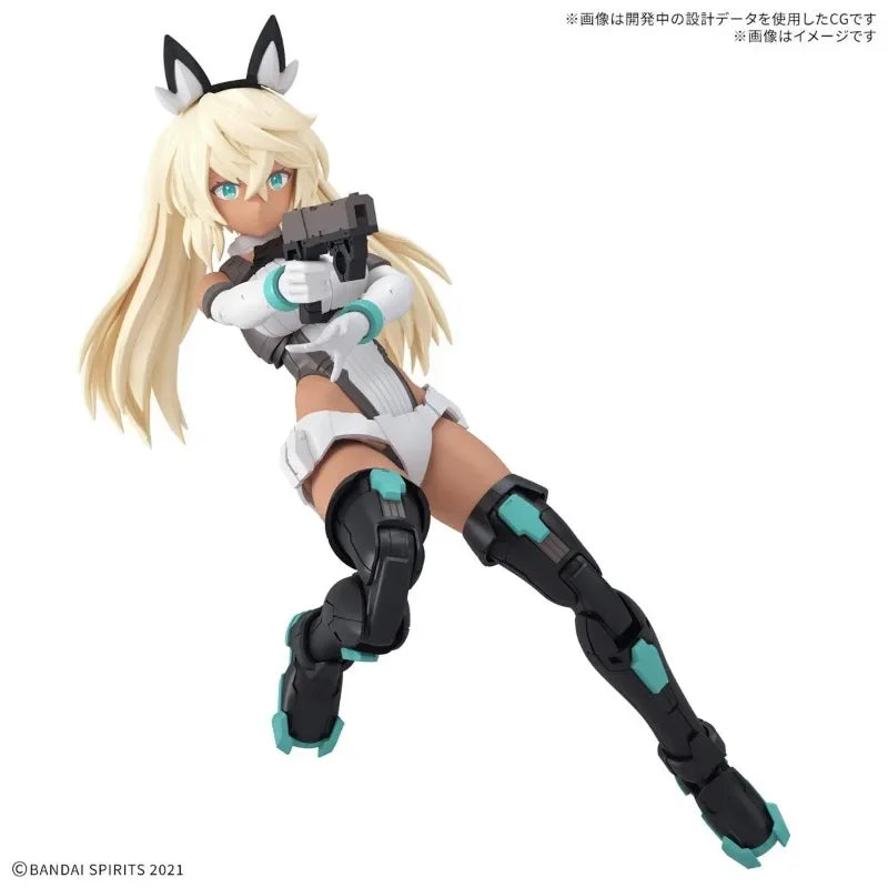 Bandai Original Genuine 30MS Model 30 Minutes Sisters SIS-H00 Sestie Color C Mecha Girl Assembly Models Toys Action Figures Gift