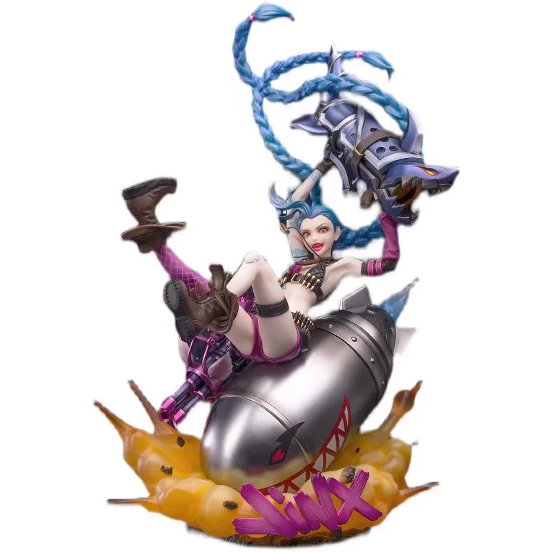 In Stock Myethos League of Legends LOL Jinx JINX Ornaments Figures Game Peripherals Movable Figures Collection Gifts