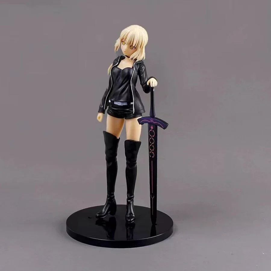 23cm Fate/Grand Order Anime Figure Swordsman Saber Action Figure Arturia Pendragon(Alter) Figurine Collection Model Doll Toys