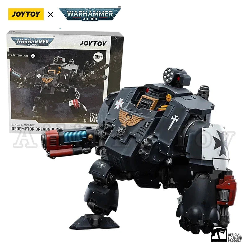 JOYTOY 1/18 Action Figure Mecha 40K Black T Redemptor Dreadnought Re-issue Version Anime Model Toy Gift