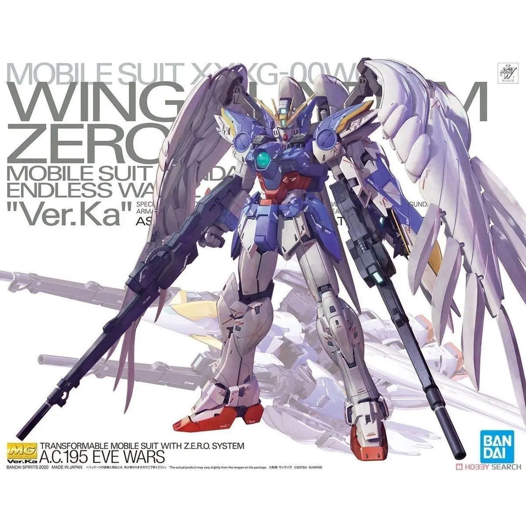Bandai Genuine Original Mg 1/100 Wing Gundam Zero Ew Ver Ka Anime Action Figure Assembly Toys for Gift Collectible Model Ornamen