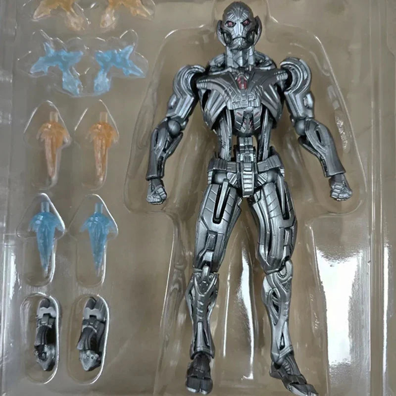 In Stock AC Factory Ultron Action Figures Kaiyodo Amazing Yamaguchi Avengers Anime Collection Ko Model Customized Gift Toys 16cm