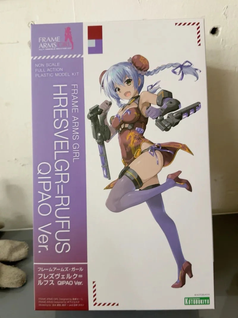 Kotobukiya Original Frame Arms Girl Stylet Wilber Nine Hresvelgr=Rufus Qipao Ver. Anime Action Figure Assembly Model Toys