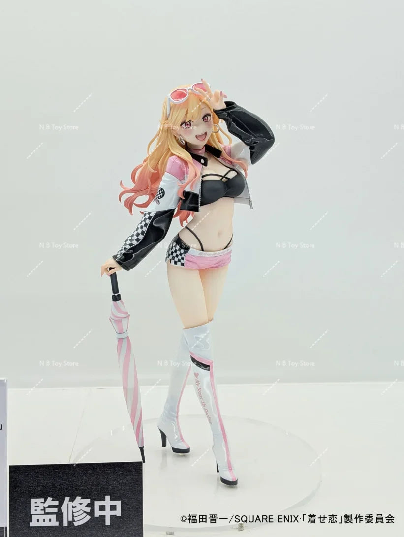 Original ANIPLEX My Dress-Up Darling 23cm Marin Kitakawa Racing Girl Collection of Action Figures Model Birthday Gifts Statuette