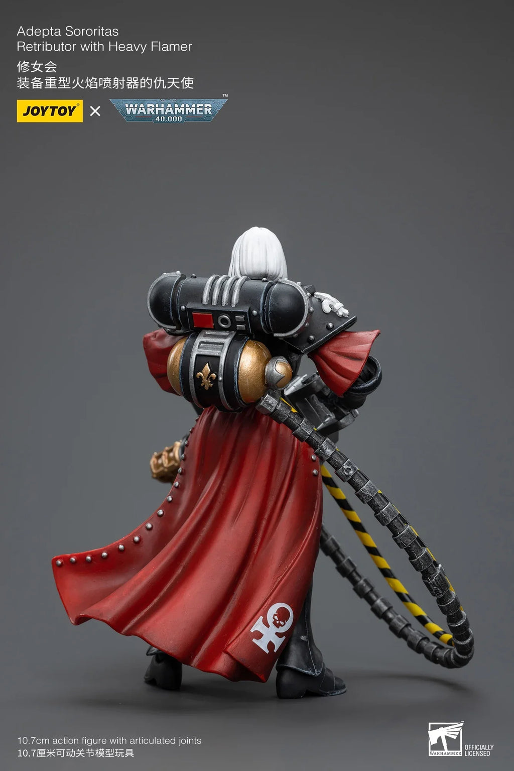 JOYTOY 1/18 Adepta Sororitas Retributor with Heavy Flamer/Multi-melta/Heavy Bolter Mecha Action Figures Anime Model Gift Collect