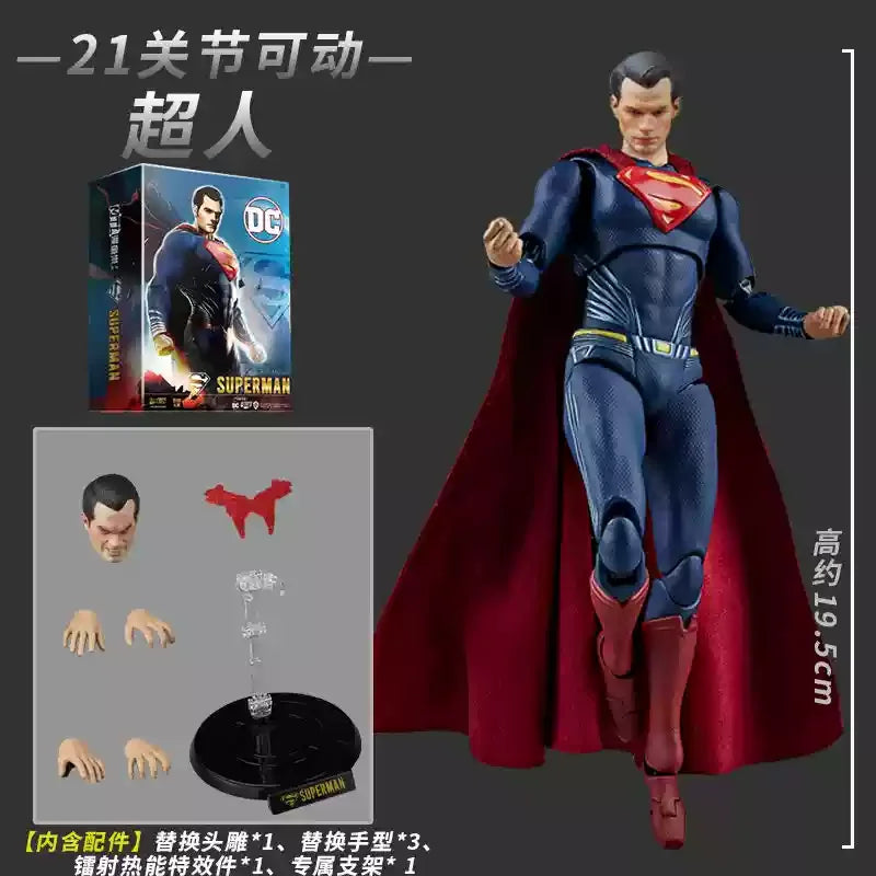 New Original Fondjoy 1/9 Bvs Batman Figure Dc Justice League Figures Big Ben Batman Figurine  Pvc Model Joint Movable Toy Gifts