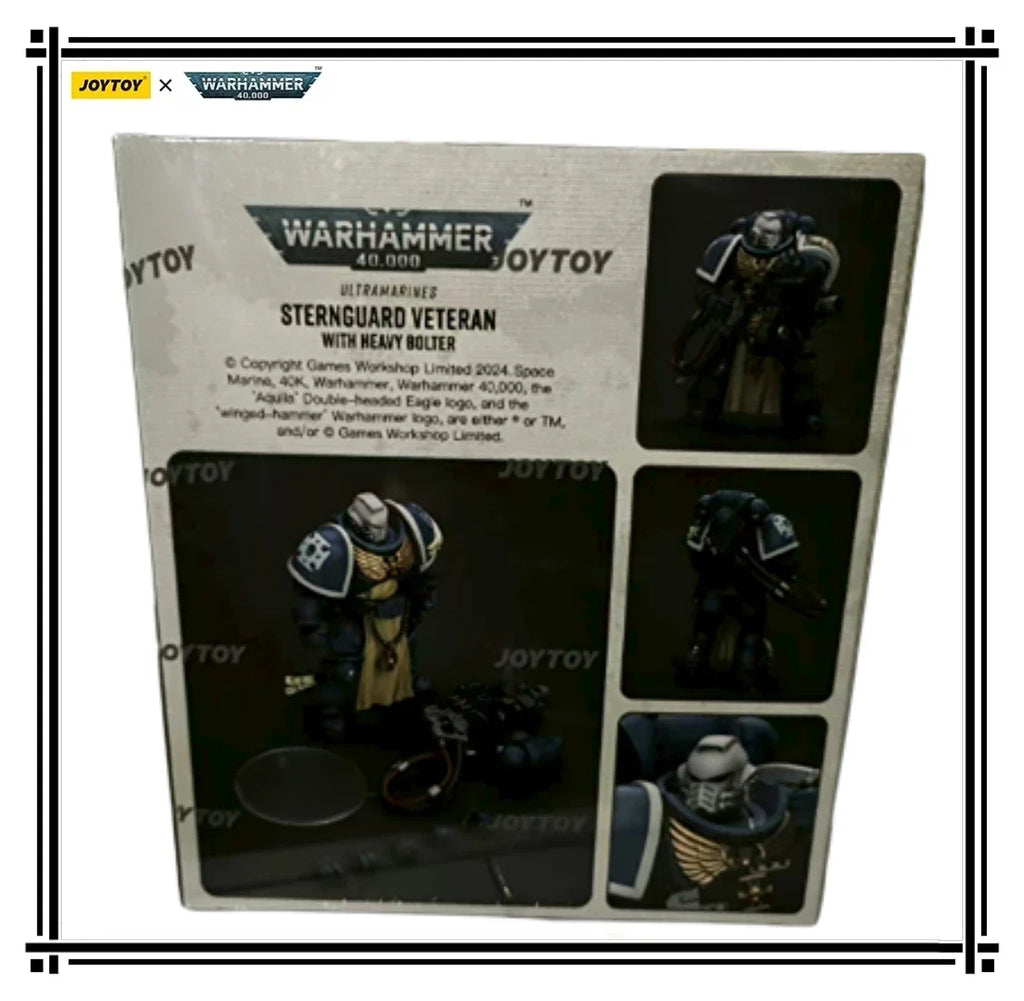 JOYTOY Warhammer 40K UltramarinesSternguard Veteran with Bolt Rifle 1/18 Action Figure Model Collection