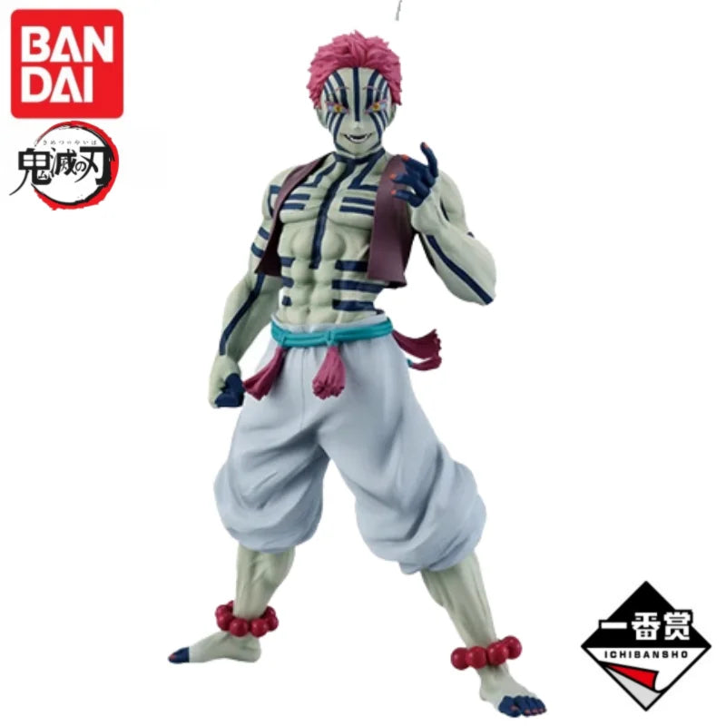 In Stock Original Bandai Banpresto Ichiban Kuji Kimetsu No Yaiba Akaza Anime Figure Model Toy