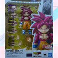 In Stock BANDAI Original Box S.H.Figuarts DRAGON BALL SON GOKU MINI SSJ4 SHF Action Figure Model Gift for Kid Foam Box Packaging