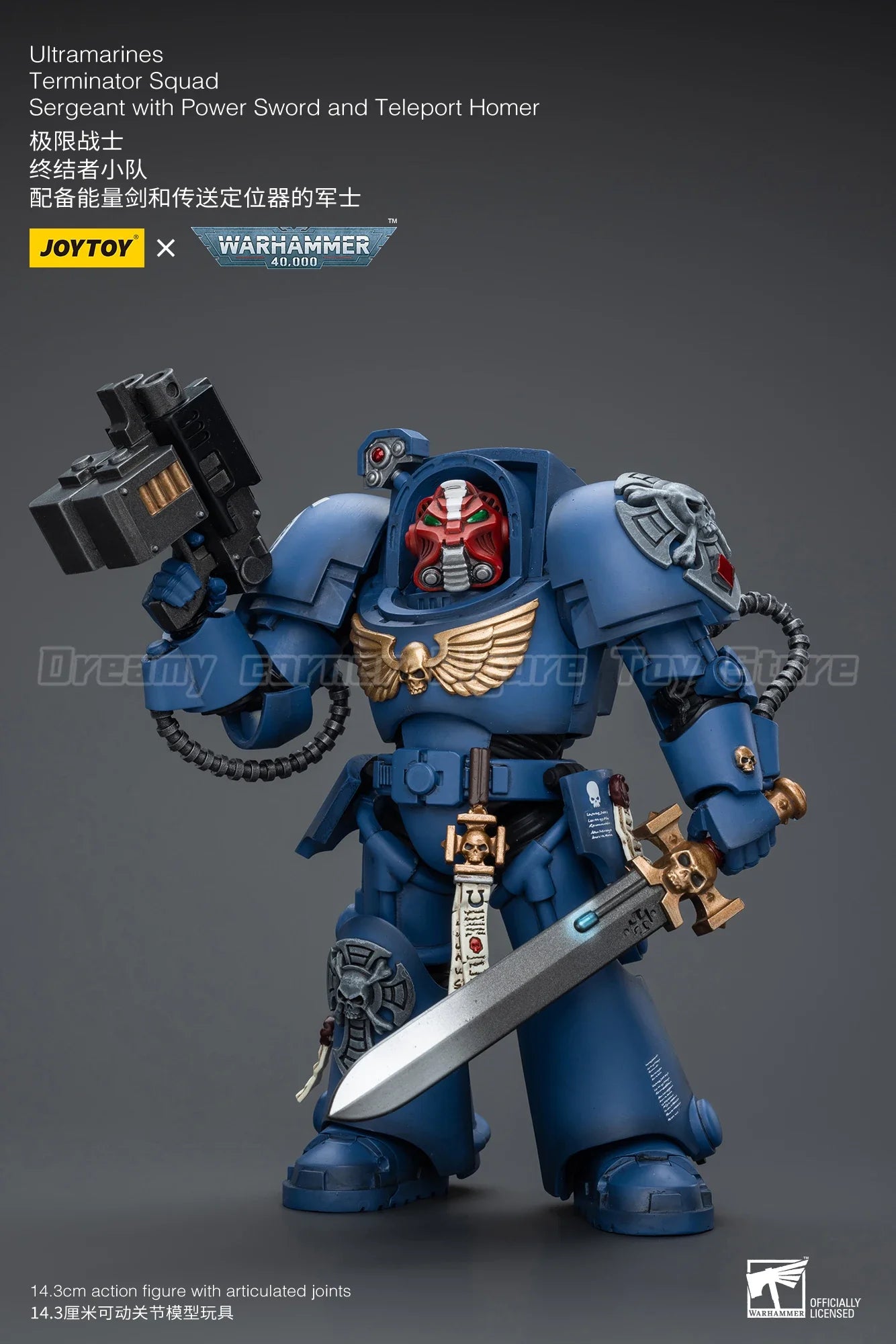【In stock】JOYTOY Warhammer 40K Ultramarines Terminator Squad 3PCS 1/18 Action Figure Toy Model Gift
