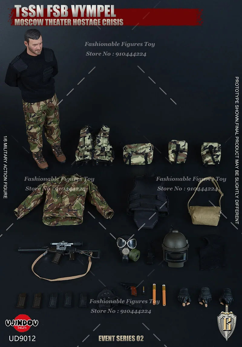 UJINDOU UD9012 1/6 Male Soldier Russian FSB Service Security Agency Alpha Full Set 12-inch Action Figure Toys Gifts Collection
