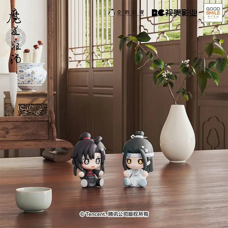 Original Genuine GSC Huggy Good Smile Wei Wuxian Lan Wangji 6CM Anime Character Q Version Model Collectible Toys Holiday Gift