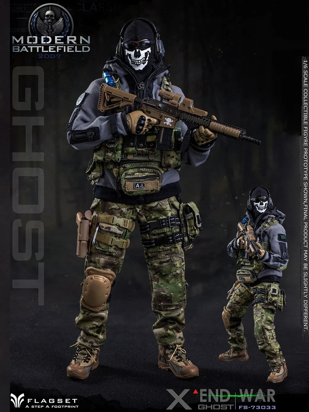 ViiKONDO 1/6 Flagset FS 73033 73031 73049 KS21001 Ghost Action Figure Model 12inch Simon Riley John Price Zimo COD Team Army Men