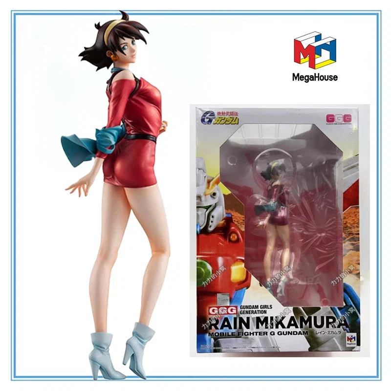100% Original MegaHouse Kidou Butouden G Gundam Rain Mikamura Gundam Guys Generation 1/8 Anime Figure Action Figure Model Gifts