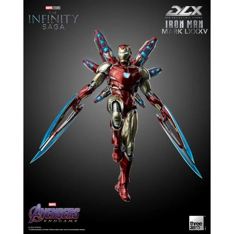 Original Threezero MARVEL 3Z0250 DLX Marvel Studios: The Infinity Saga Iron Man Mark 85 Anime-Figur Modell Spielzeugsammlung