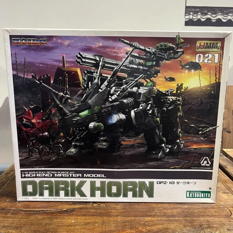Kotobukiya 1/72 ZOIDS DPZ-10 ZD188 Dark Horn Anime Figure Assembly Model Toy Collection Birthday Gift Robot Ornament