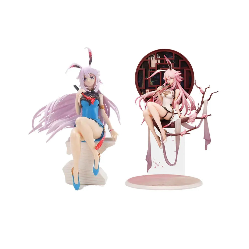 19CM Anime Game MmiHoYo Figure Two models Yae Sakura Sitting Position Anime Model Toys Gifts Collection Decoration Ornaments PVC
