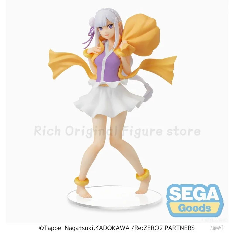 【In Stock】Original SPM Re: ZERO - Starting Life in Another World - Emilia -Wind God- Anime Figure Model Toys Ornaments