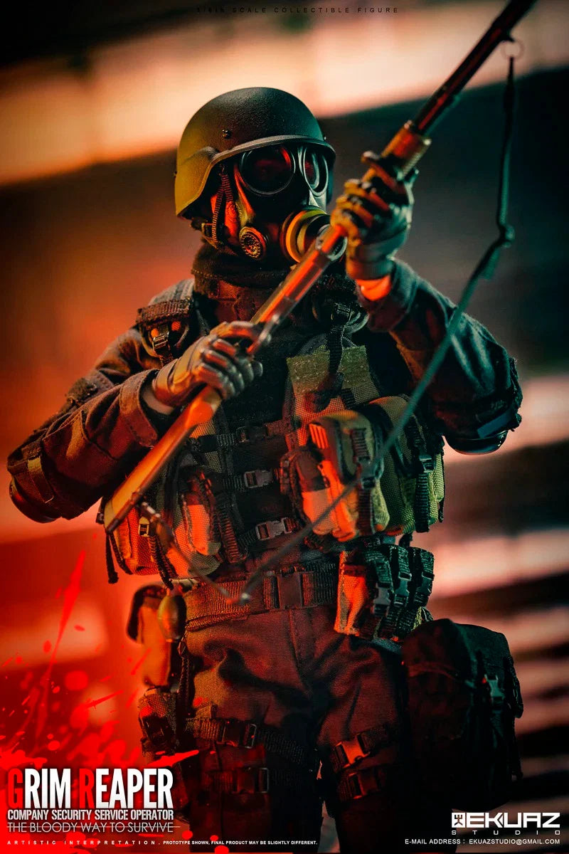 Ekuaz Studio Eks05 1/6 Men Solider Hunk Classic Action Adventure Games Members Security Special Forces Team 12'' Action Figure